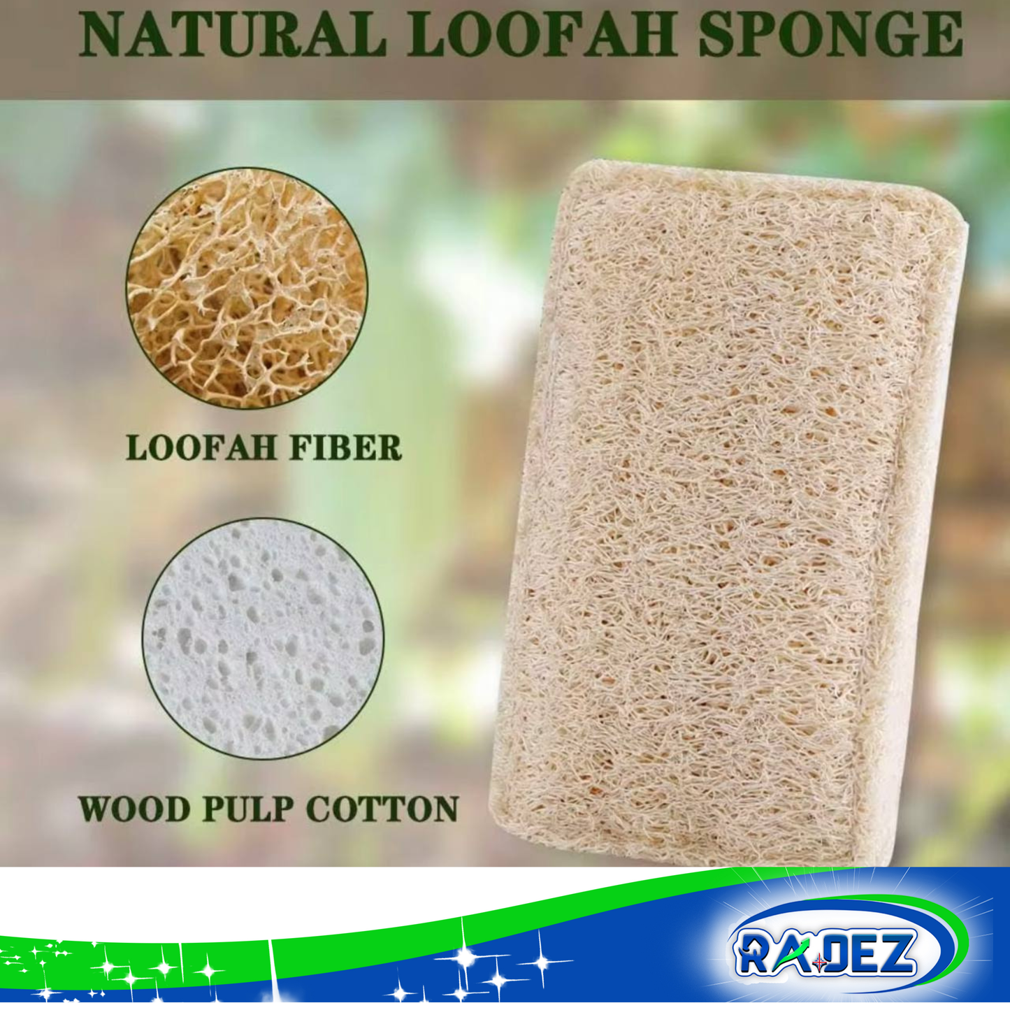 Eco loofah sponges 10 pack