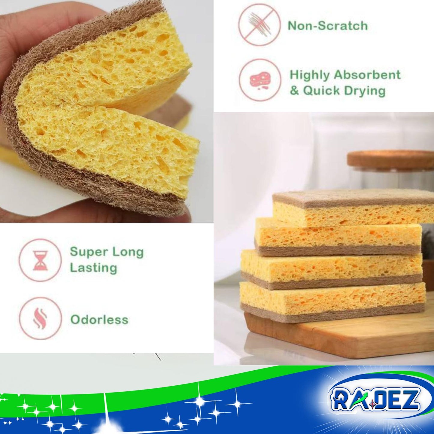 10 Pack Loofah 10 Pack Coconut